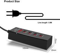 4 ports USB chargeur de voiture pour iPhone iPad Samsung Tablet téléphone portable charge rapide prise UE