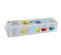 4 pots de pâte à modeler naturelle Multicolore G