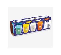 Djeco – Lot de 4 pots de pâte à modeler pailletée