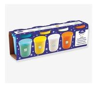 4 pots de pate a modeler Pailletees Bleu G