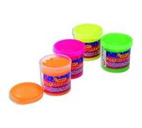 Jovi - Gouache phosphorescente, Etui de 4 Bouteilles de 55ml, Peinture à Base Naturelle, Facile à Laver, sans Gluten, Idéal pour l'école (504)