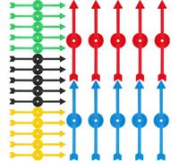 4 Pouces Jeu de Spinners en Plastique de Flèche Flèche Spinner dans 5 Couleurs pour l'École, Jeu de Société Spinners (25 Pièces)