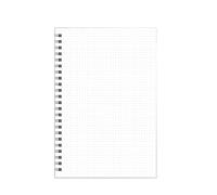 4 -PP Coil Grid Notepad Grille Blank Students Épaissir This-Rollover PP-A5 Treillis