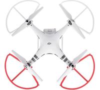 4 protections d'hélice pour DJI Phantom 3, Raccord rapide sans outil pour protection d'hélice DJI Phantom 3 Prop Guards - Blanc & Rouge