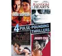 4 Pulse-Pounding Thrillers: Under Suspicion/Random Hearts/Against All Odds/Jagged Edge