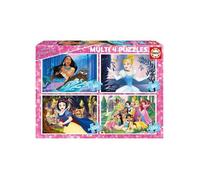 4 Puzzles Disney - Les Princesses : Blanche Neige Cendrillon Et Pocahontas 50 - 80 - 100 - 150 Pieces