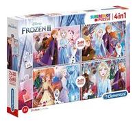 4 Puzzles Disney - Reine Des Neiges : Elsa Anna Sven Olaf 20 - 60 Pieces Clementoni - Nouveaute