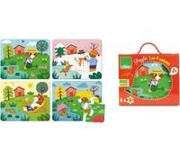 4 puzzles en bois 4 Saisons 6 pièces Vilac
