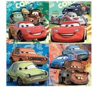 4 puzzles enfant disney pixar cars 12 / 16 / 20 / 25 pieces - flash mcqueen martin guido luigi etc. - set puzzle progressif + carte