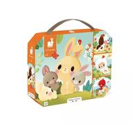 4 puzzles évolutifs animaux ferme