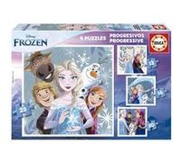 4 puzzles evolutifs La reine des Neiges Multicolore G