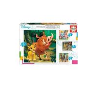 4 puzzles evolutifs - Les animaux de Disney