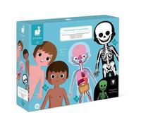 4 puzzles - Géant - Educatif - Le corps humain - 50,75 et 100 pièces - Dès 5 ans