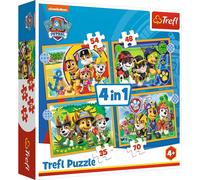 4 Puzzles - Pat Patrouille - 35, 48, 54 Et 70 Pièces