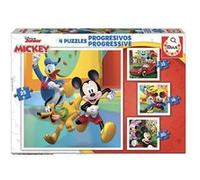 4 puzzles progressifs mickey et ses amis Multicolore G