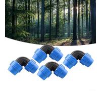4 raccords coudés à raccord rapide pour tuyaux en PE avec matériaux robustes PP, PVC et caoutchouc, conçus pour l'irrigation et les espaces verts publics (20-1)