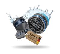 4 régulateurs de jet à visser Perlator® M18.5 avec clé | 15 l/min - Régulateur de jet original - Insert pour robinets avec filetage intérieur