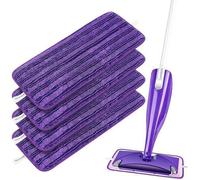 4 Remplacement Lingettes Reutilisable Lavables pour Balais Swiffer WetJet Spray en Microfibre VIOLET-4PCS SERPILLERE1