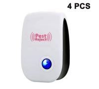 4 Répulsifs Ultrason Anti-Moustiques, Souris, Rats, Insectes, Intérieur