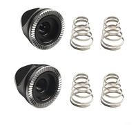 4 ressorts de dégagement rapide et 2 vis à écrou M5 pour boulon d'essieu de roue de vélo, convient pour système de libération rapide de vélo, alliage d'aluminium et acier inoxydable