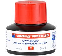 [4-RMTK25002] edding Recharge d'encre rmtk 25 rouge