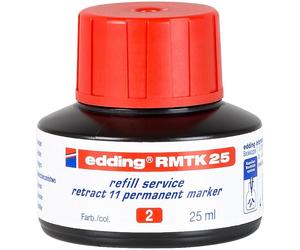 [4-RMTK25002] edding Recharge d'encre rmtk 25 rouge
