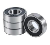 4 rodamientos de bolas, rodamientos de bolas de ranura 6204-2RS, 20x47x14 mm, adecuados para bricolaje, impresoras 3D, motores, etc.