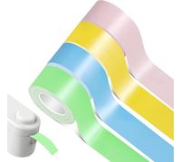 4 Rolls of Tape for L1/Q1/M1 Labelling Machine,16 mm x 4 m Thermal Adhesive Labels,Thermal Self-Adhesive Labels for Labellers