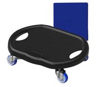 4. Roues à rouleaux d'exercice - Roue à double AB lourde avec fixations à bande de résistance | Full hody Core Trainer Roller, Roue à rouleau de fitness réglable avec roues robustes et poignées, idée