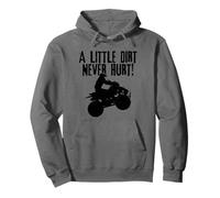 4 Roues Little Dirt Never Hurt Quad ATV Vintage Sweat à Capuche