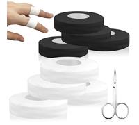4 Rouleaux Blancs Sport Tape, Imperméable et Douce Tape pour l'Escalade, Ruban Adhésif Bande Doigts, Bande Cohésive pour la Musculation, Basket-Ball, Handball, Tape Sportive douce pour la Peau(40cm)
