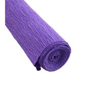 4 rouleaux de papier crépon coloré 50x250cm, d'emballage Origami froissé for décoration fleurs artisanales Pour Mariage(Dark purple)