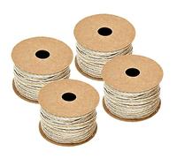 4 Rouleaux de Ruban de Jute Vintage, Ruban de Toile de Jute Naturel, Rubans de Jute en Tissu Naturel, Est Utilisé pour Les Mariages, Les Fêtes, la Décoration de la Maison (10m)