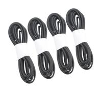 4 Rouleaux Élastiques pour Carnet de Voyage en Nylon Noir, 4