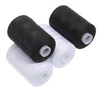 4 Rouleaux Ensemble de Fil à Coudre Portable en Polyester | Vêtements et Tissu, Usage Léger au Bureau Déplacement, Idée Pratique pour Apprendre