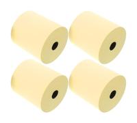 4 Rouleaux Papier Thermique de Reçu pour Caisse, Jaunes, 4