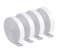 4 Rouleaux Patin Feutre Autocollant Noir,2 x 100 cm Tissu-Feutre Patins pour Meubles,Tissu Feutre Epaisse 4mm,Bande de Protection Autocollante Meuble Protège Vos Meubles Et Plancher en Bois