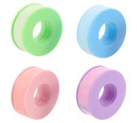 4 Rouleaux Ruban Adhésif Silicone Gel Microporeux 1,25cm Perforé | Adhérence Douce pour Peau Sensible, Réduit Glissement, Usage Longue Durée, Techniciennes et Maquilleurs