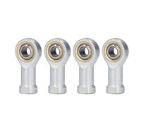 4 Roulements à Rotule Métalliques Femelle Filetage Droit SI10T / K, 10mm, 28mm - Auto - Alignement, Haute Résistance à l’Usure, Pour Applications Industrielles