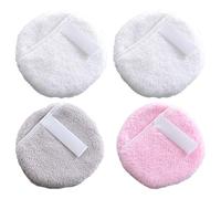 4 Round Make -Up -Boverer, Ultra -Fine -Fine -Faser-Make -Pads, Réutilisation Du Lavage Du Visage, Des Pads-Up-Up, Des Coussinets En Peluche Douce -Up -Up