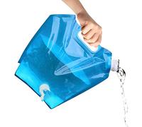 4 Sac D'eau - 5L/10L Sac D'eau Pliable Portable,Bidon Eau Pliable Avec Robinet Et Couvercle,Sac À Eau Potable,Conteneur D'eau,Poche D'eau Réservoir D'eau Flexible,pour Camping Car Voyage Barbecue