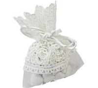 4 sachets organza guipure 8x10cm blanc - hobi sc455 Blanc G