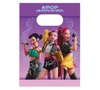 4 Sacs cadeaux en papier K-pop Demon Hunters - Violet / parme
