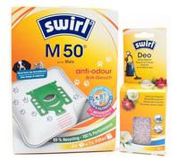 4 Sacs D'aspirateur + Billes Déodorantes Compatible avec Miele Compact Exclusiv-Edition, EcoFox - S6 | Compatible avec Swirl M50 - M 50 Anti Odour | 4 Sacs, Désodorisant, Accessoires, Pièces Détachées