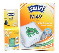 4 Sacs D'aspirateur + Billes Déodorantes Compatible avec Miele S 227 i ... 240 i Serie | Compatible avec Swirl M49 - M 49 | 4 Sacs, Désodorisant, Accessoires, Pièces Détachées