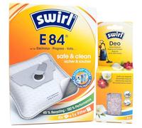 4 Sacs D'aspirateur + Billes Déodorantes Compatible avec Volta U 1123 Elyps, U 1124 Elyps, U 1125 Elyps | Compatible avec Swirl E84 - E 84 | 4 Sacs, Désodorisant, Accessoires, Pièces Détachées