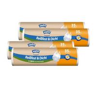 4 sacs poubelle Swirl avec poignée de transport de 35 l (15 pièces/rouleau)