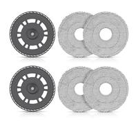 4 serpillières avec 2 plateaux de rechange pour aspirateur Dreame L10s Ultra Gen 2 / L10s Pro Ultra / X30 Ultra / X40 Ultra / X40 Master / L40 Ultra / L20 Ultra/Mova E30 Ultra, accessoires de