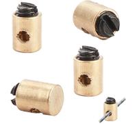 4 Serre-câbles, Serre Câble de Gaz, Accélérateur Carburateur Poignée Tirage Rapide pour Scooter 50cc (or, Ø5x6mm)