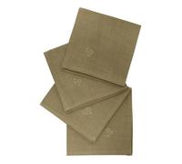 4 serviettes de table Joy 40x40cm vert kaki - Atmosphera Créateur d'intérieur